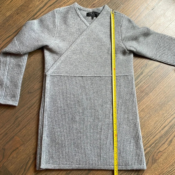 RAG & BONE 100% Wool Open Front Cardigan Knit Sweater - Picture 5 of 9